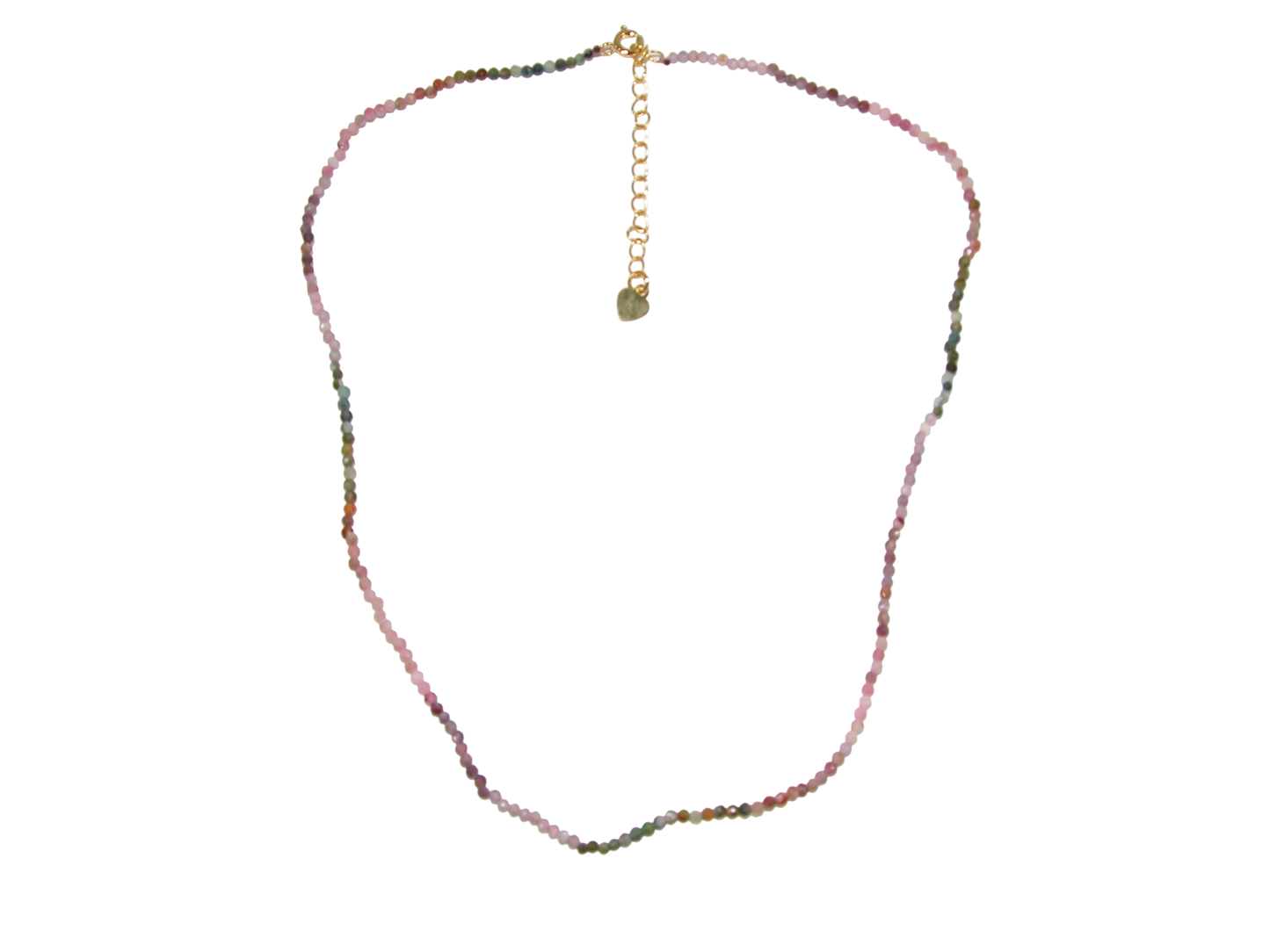4mm Faceted Tourmaline Necklace GF3604