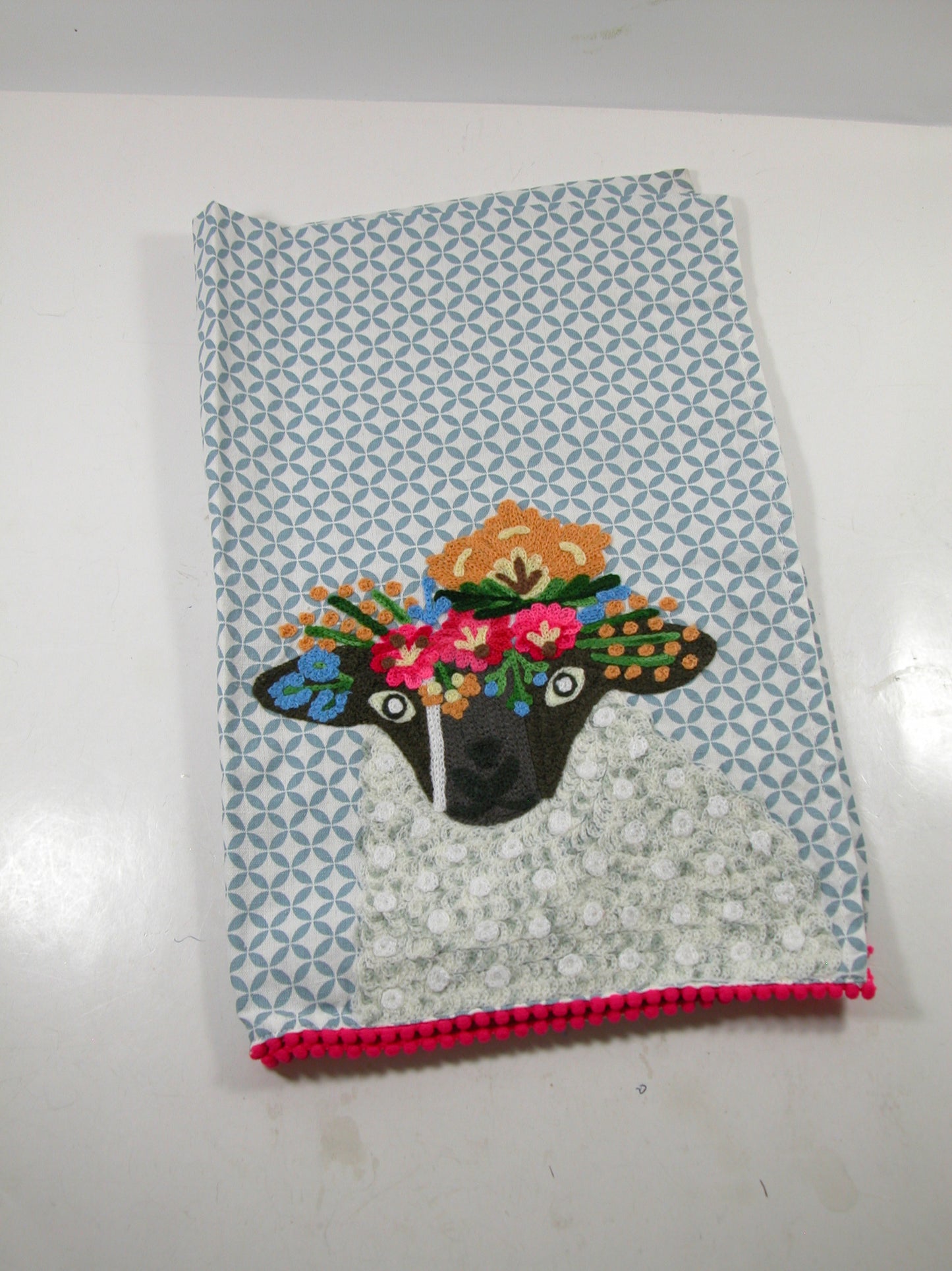 Embroidered Tea Towel GF4954 Lamb