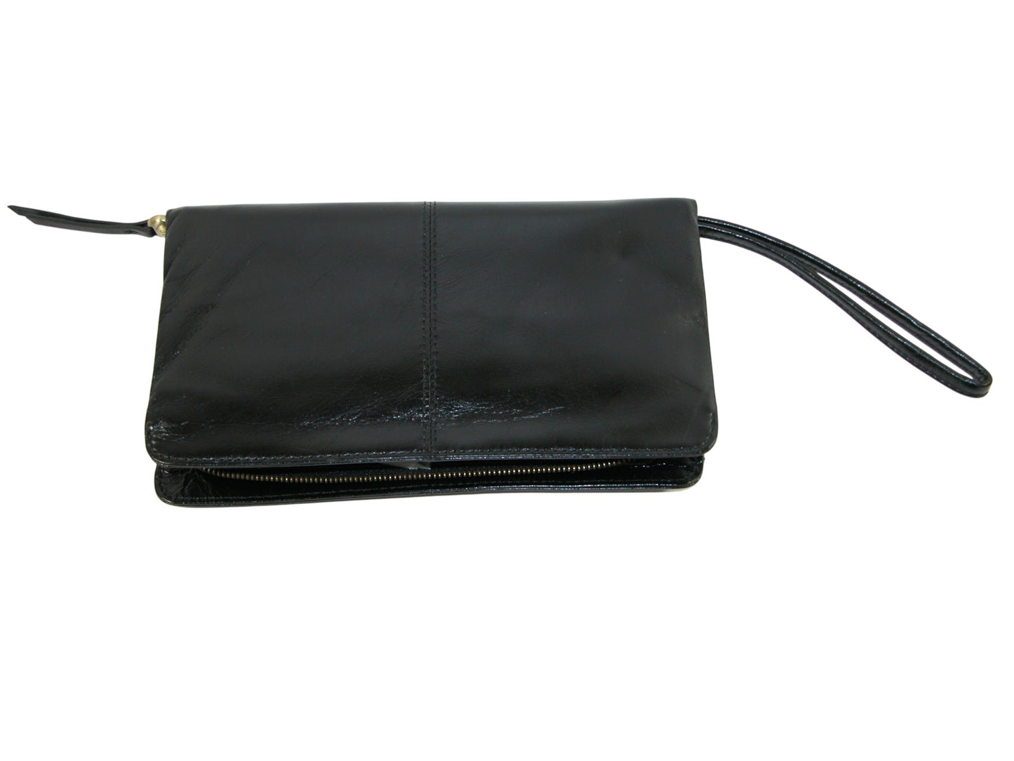 Evolve Black Leather Wallet Clutch Wristlet GF3665