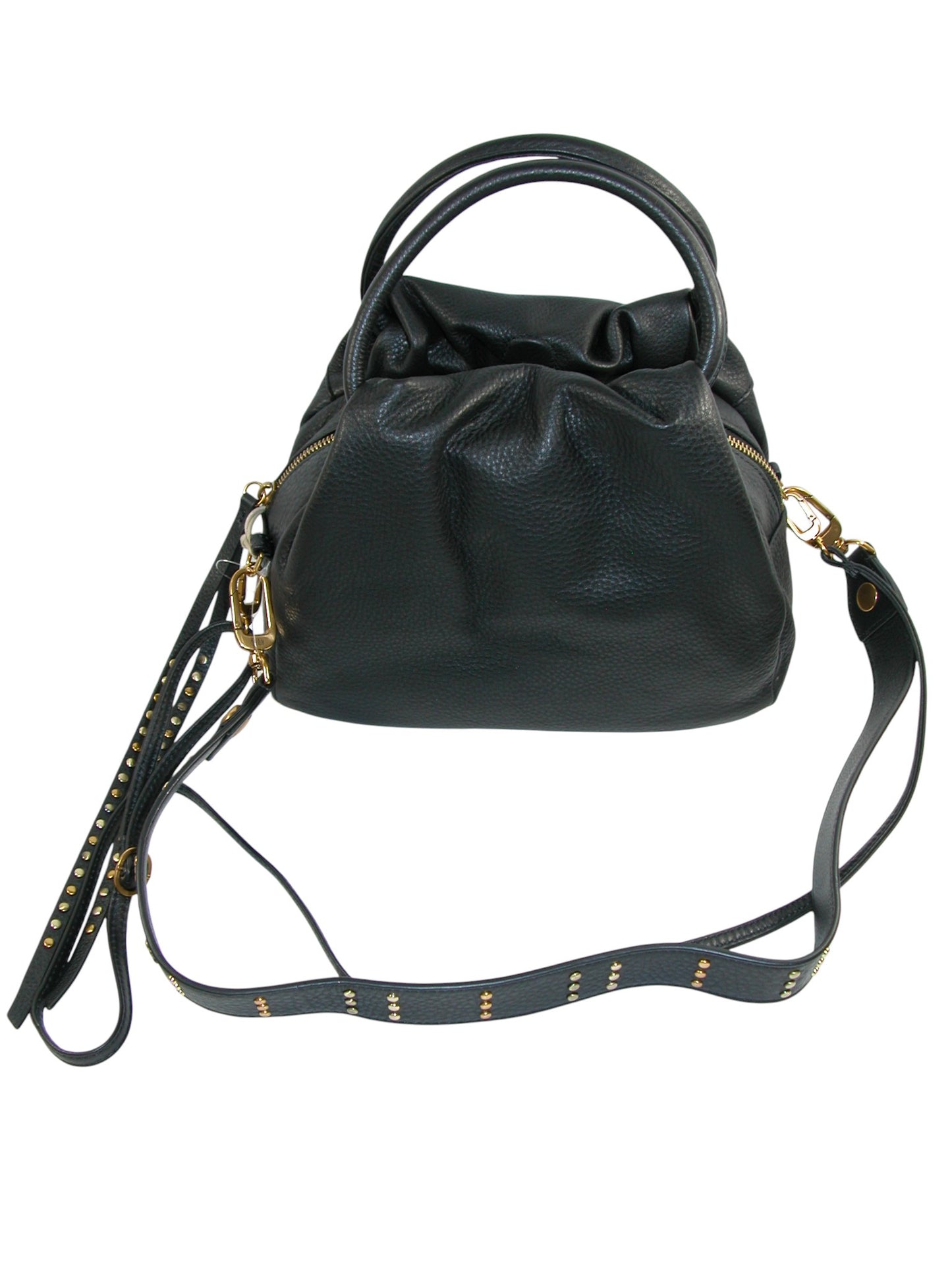 Black Studded Darling Handbag Purse GF3677