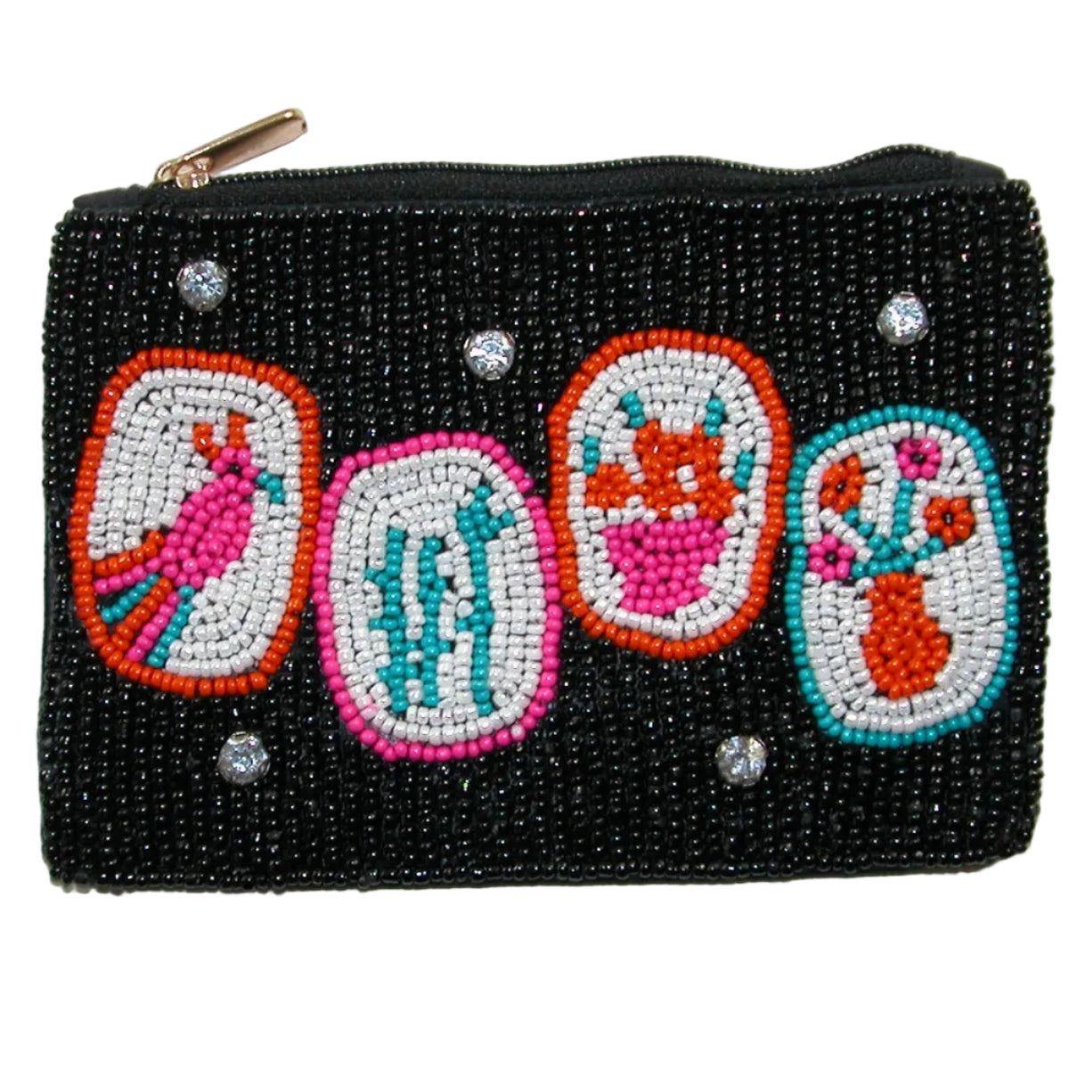 Hand Beaded Coin Purse GF5431 Mahjong Tiles