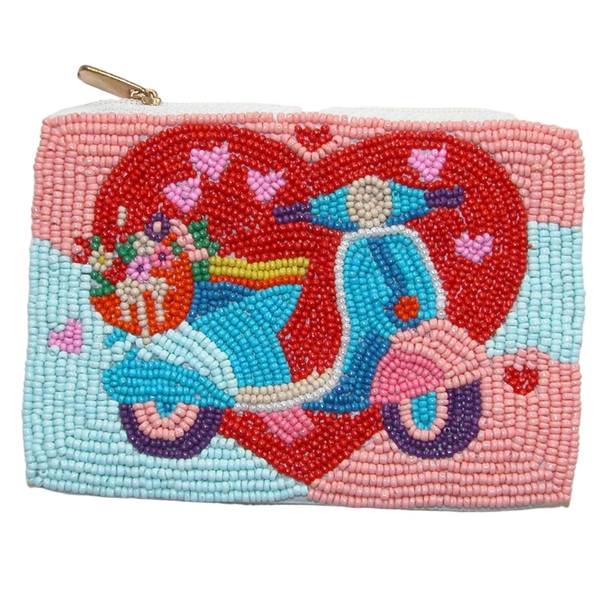 Hand Beaded Coin Purse GF5418 Scooter Moped