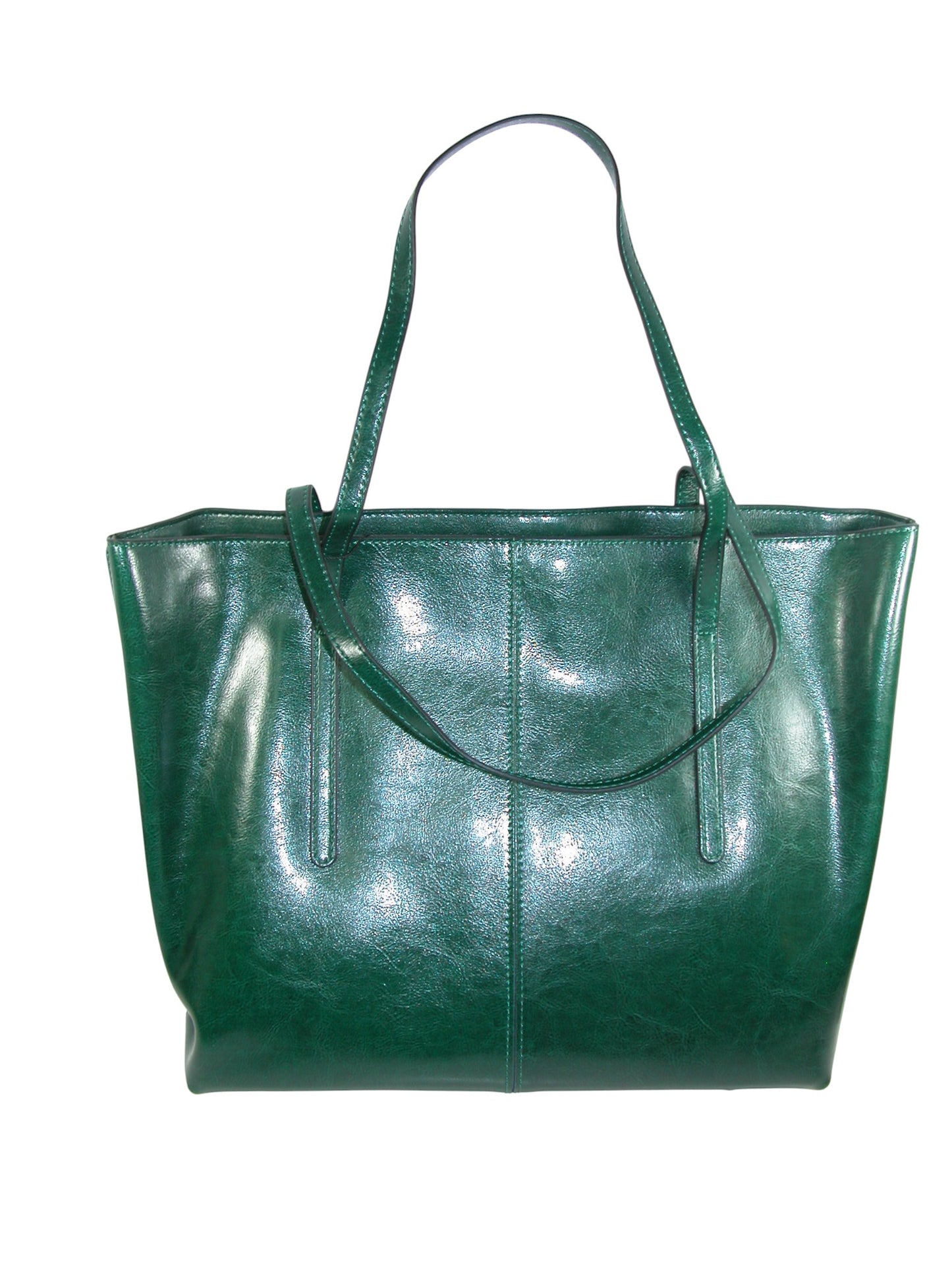 Natural Leather Tote GF3712 Green