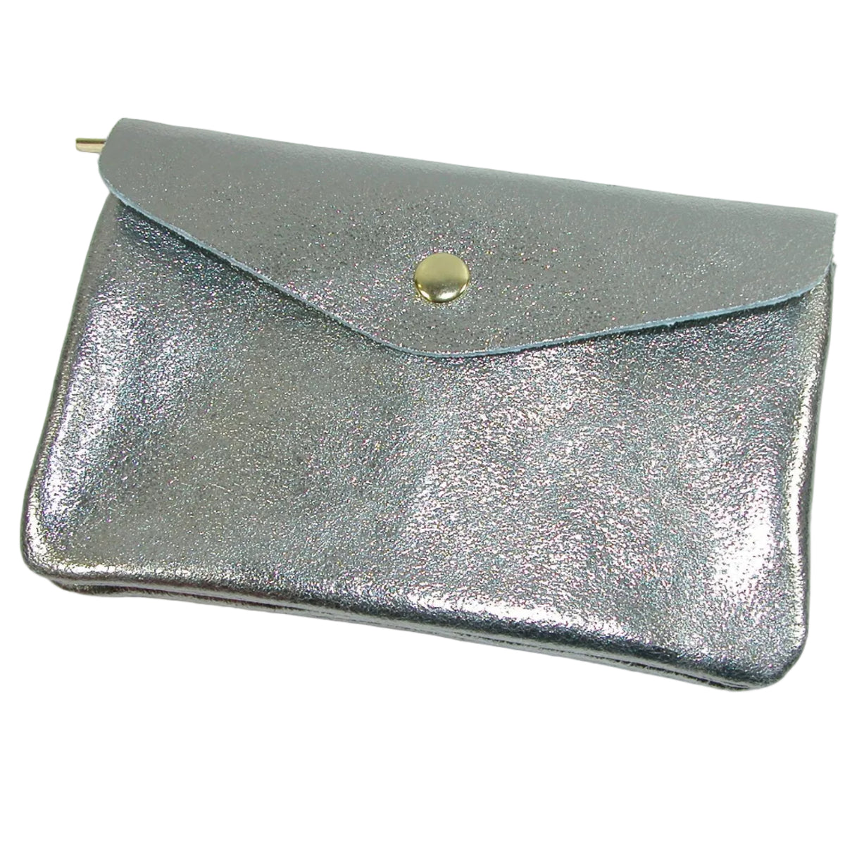 Silver Leather Wallet GF3846