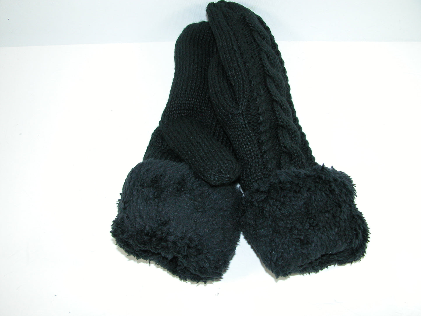 Knit Mitten Glove GF3892 Black