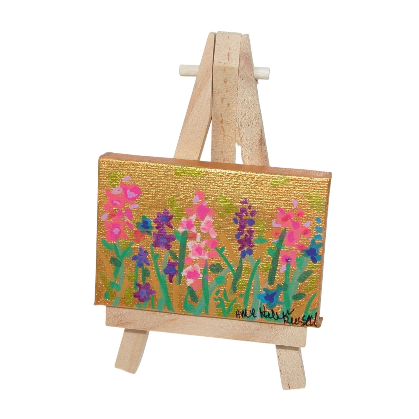 Original Acrylic Painting Art 2" X 3" ART137 by Amy