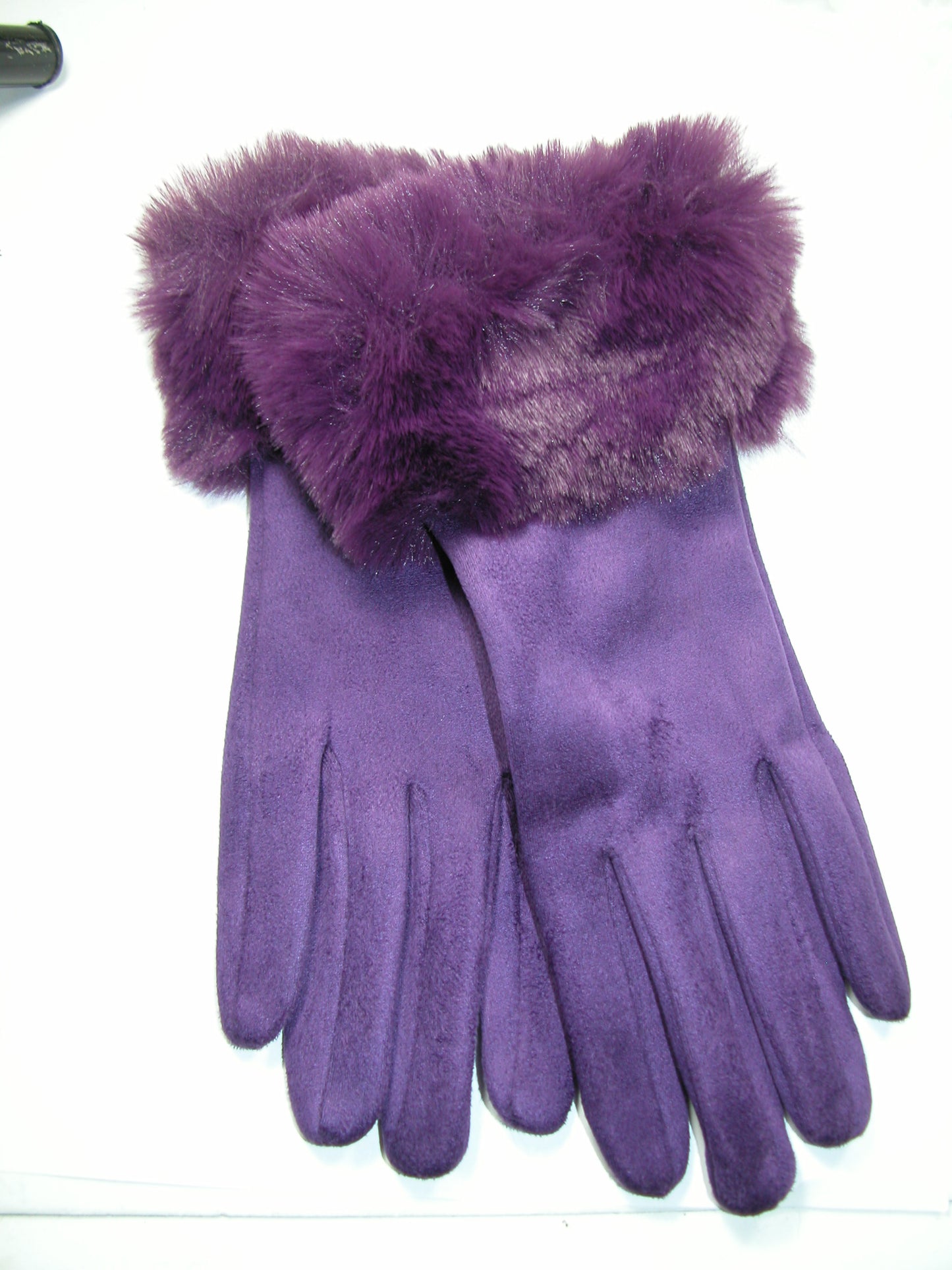 Fur Cuff Glove GF3885 Purple
