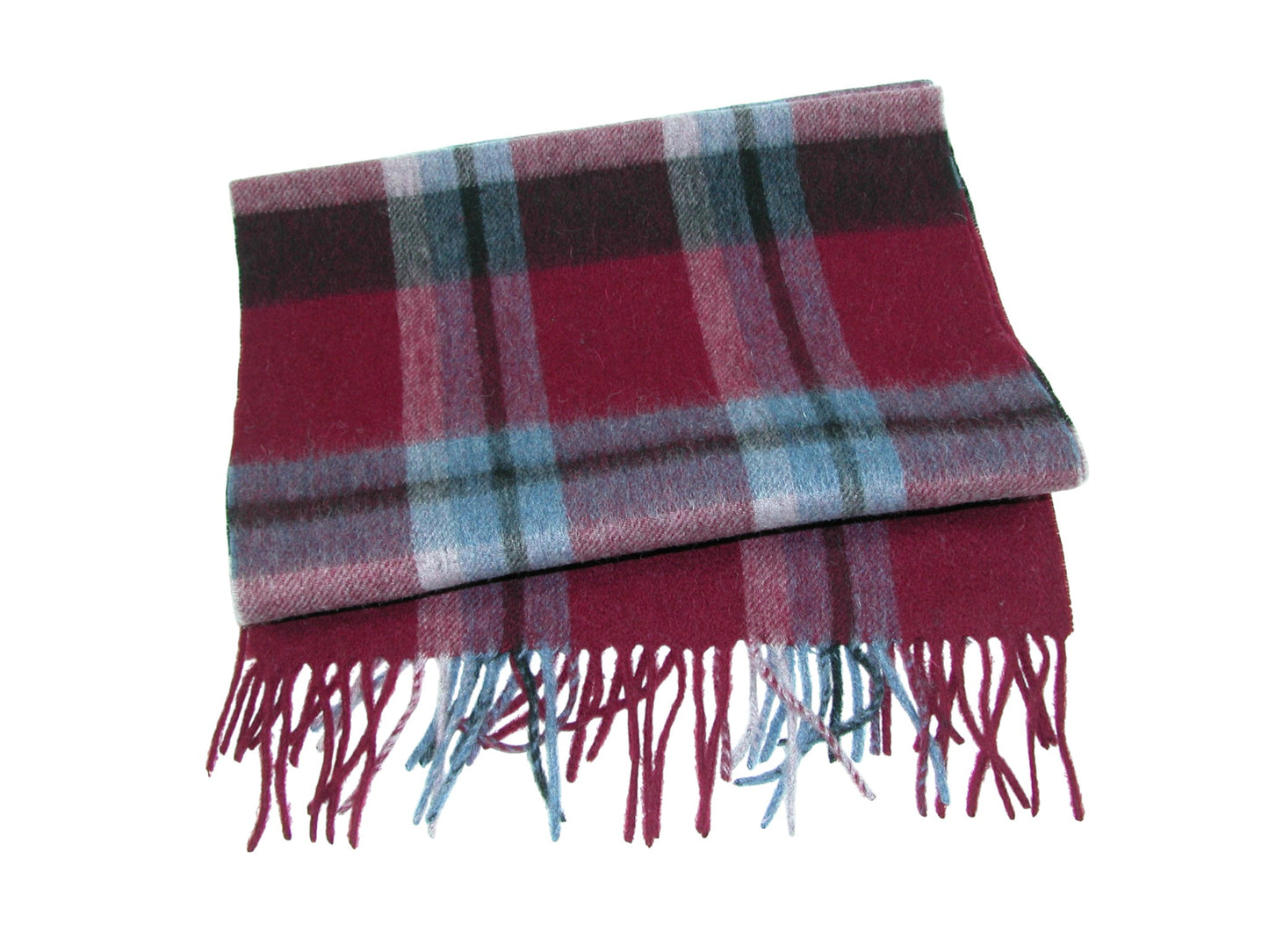 Multi Colored Checkered Knit Scarf GF3978