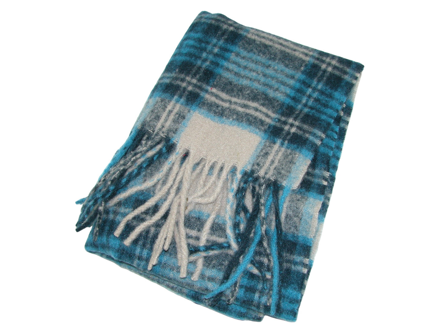 Multi Colored Checkered Knit Scarf GF3976