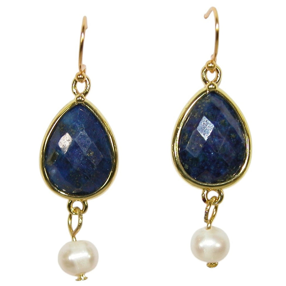 E3173 Lapis Gold Vermeil Earrings