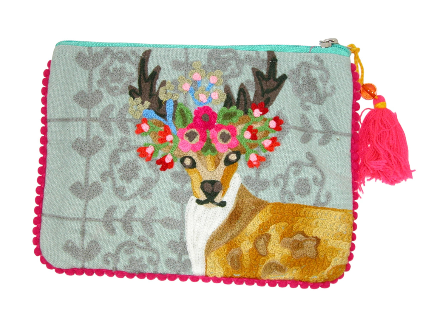 Embroidered Make Up Bag Coin Purse (GF4666) Spotted Deer