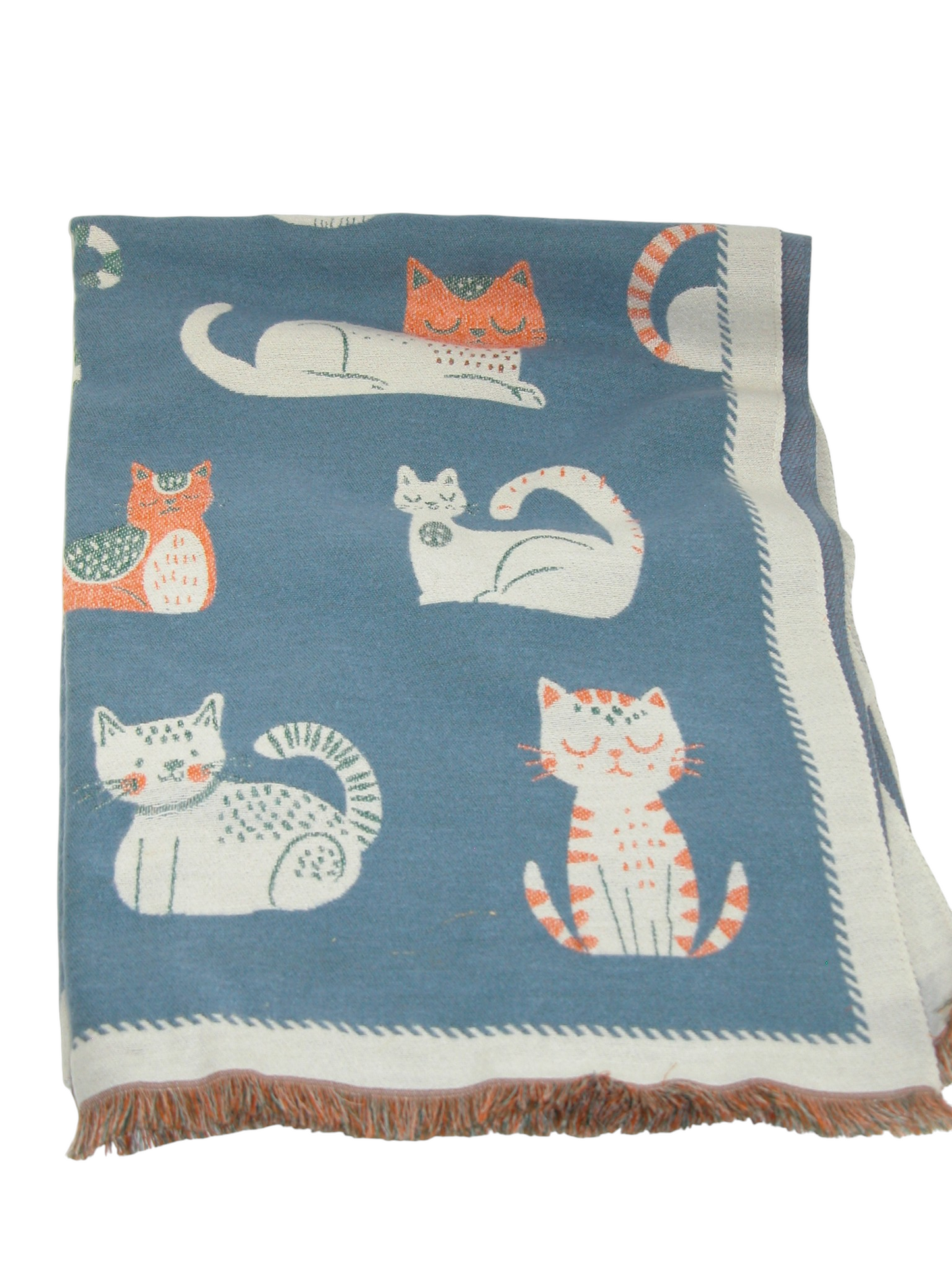 Cat Shawl Pale Blue GF4755
