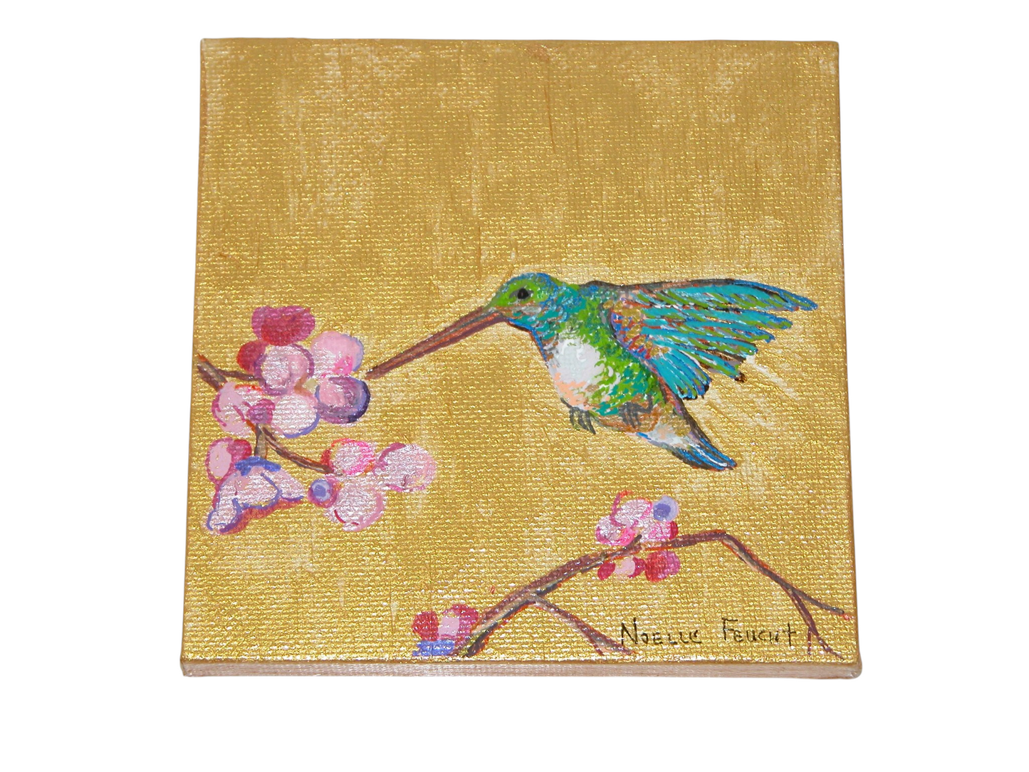 Original Acrylic Painting Art 4" X 4" ART143 by Noelle
