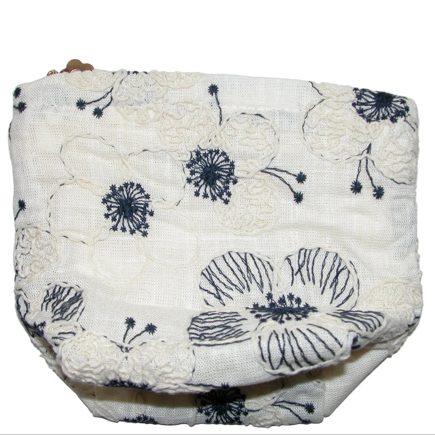 Embroidered Makeup Bag GF5010 Blue and White