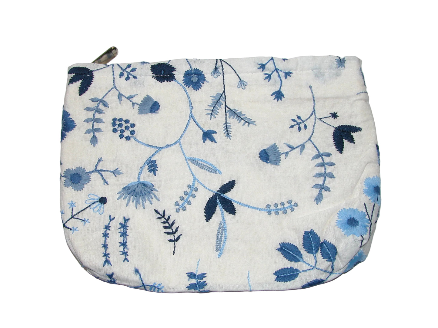 Embroidered Makeup Bag GF5013 Blue and White
