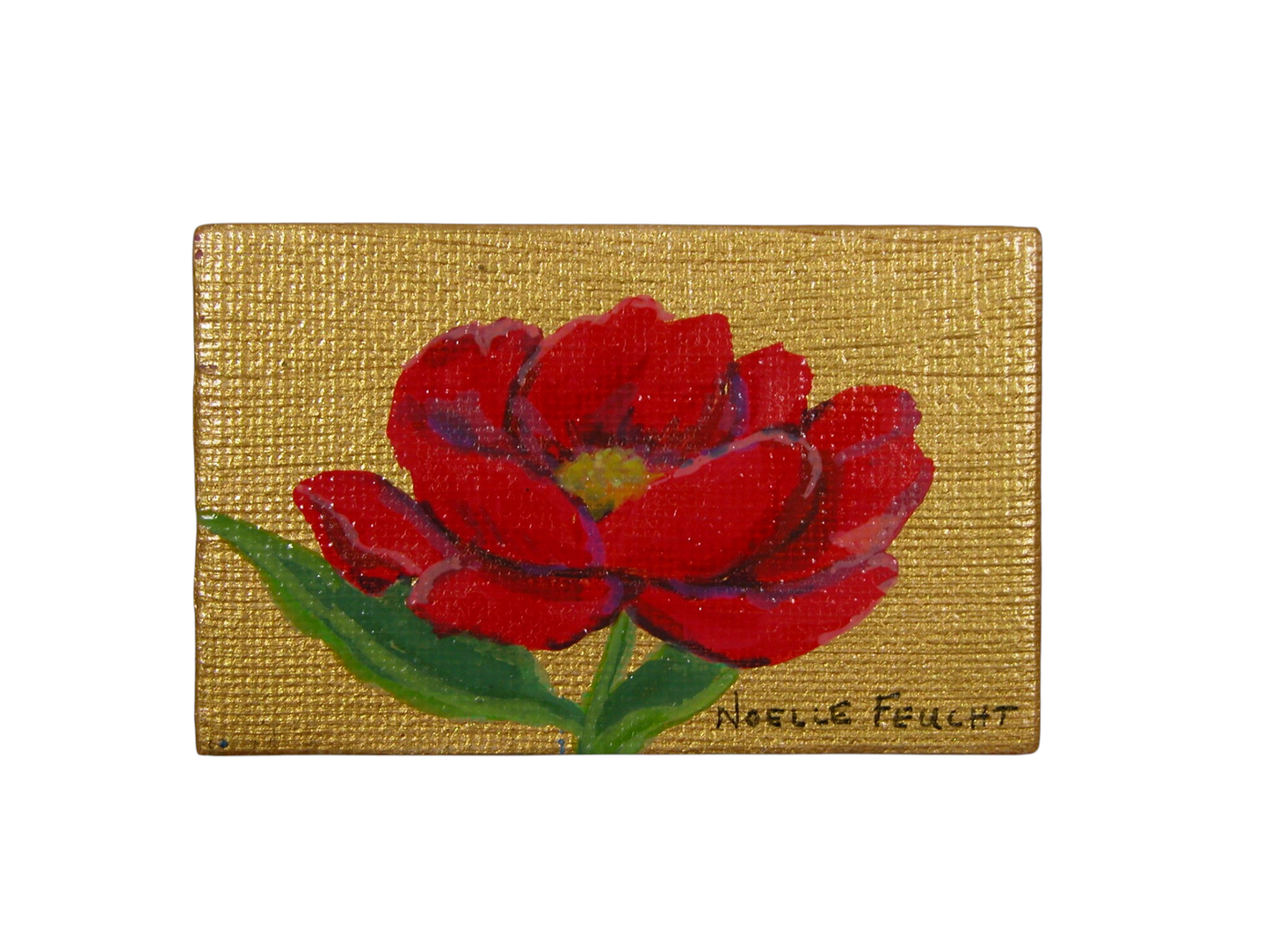 Original Acrylic Art By Noelle 1.75" X 2.75" Iris ART241 Magnet