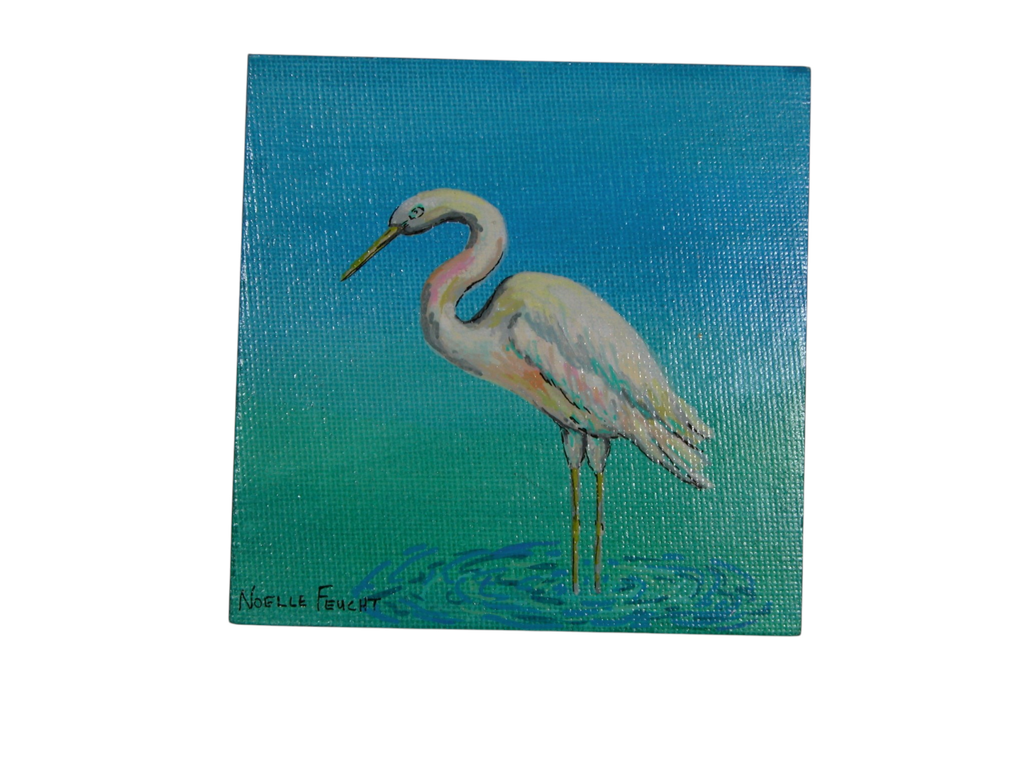 Original Acrylic Art By Noelle 4" X 4" ART253