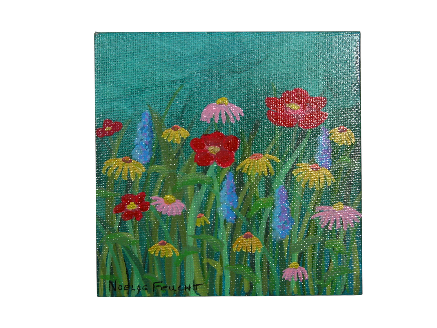 Original Acrylic Art By Noelle 4" X 4" ART251