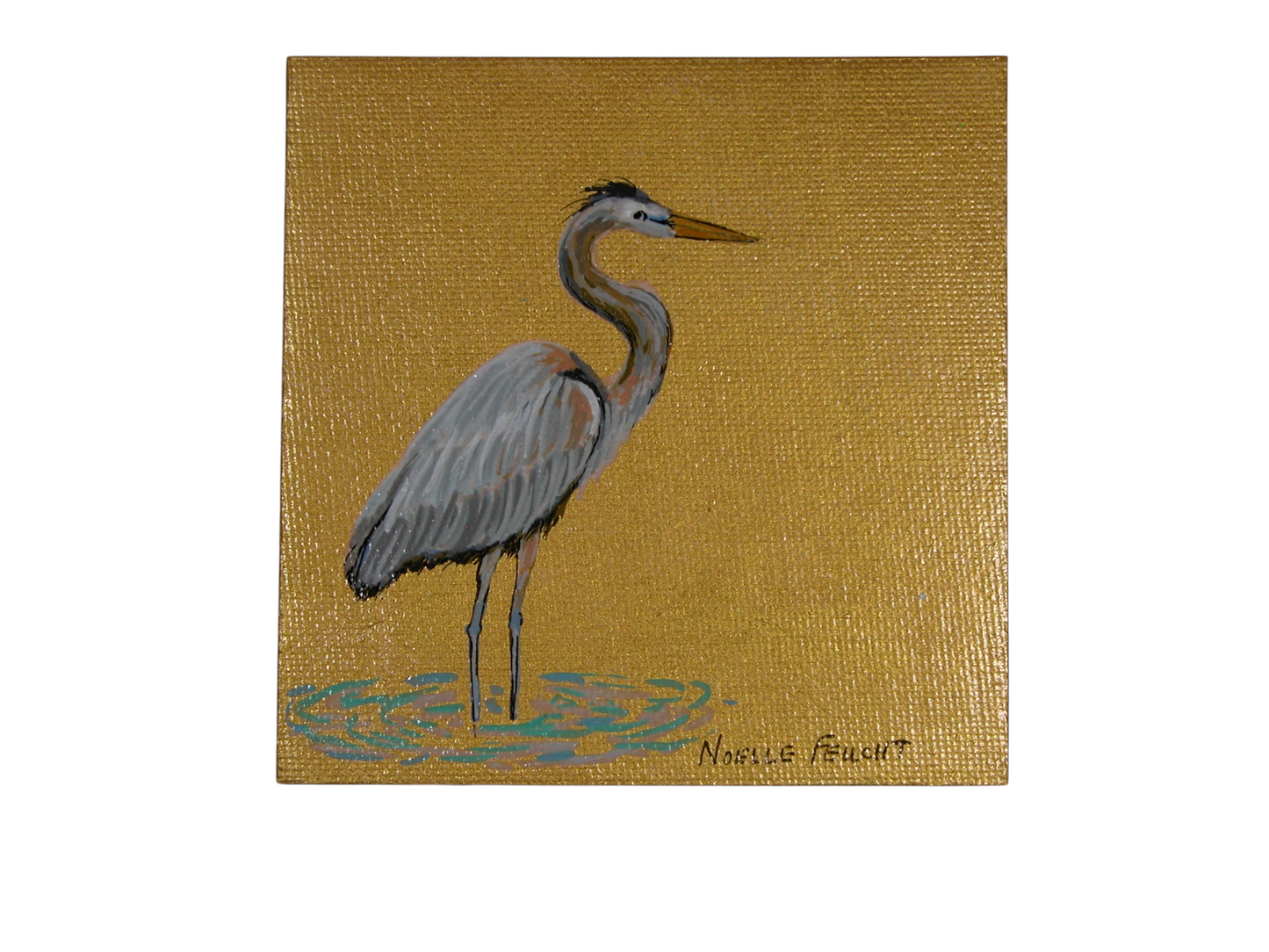 Original Acrylic Art By Noelle 4" X 4" ART252