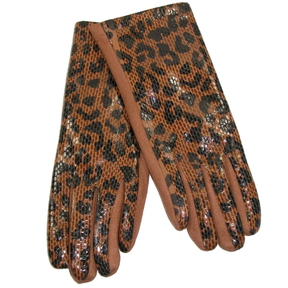 Animal Print Gloves Leopard Brown GF5118