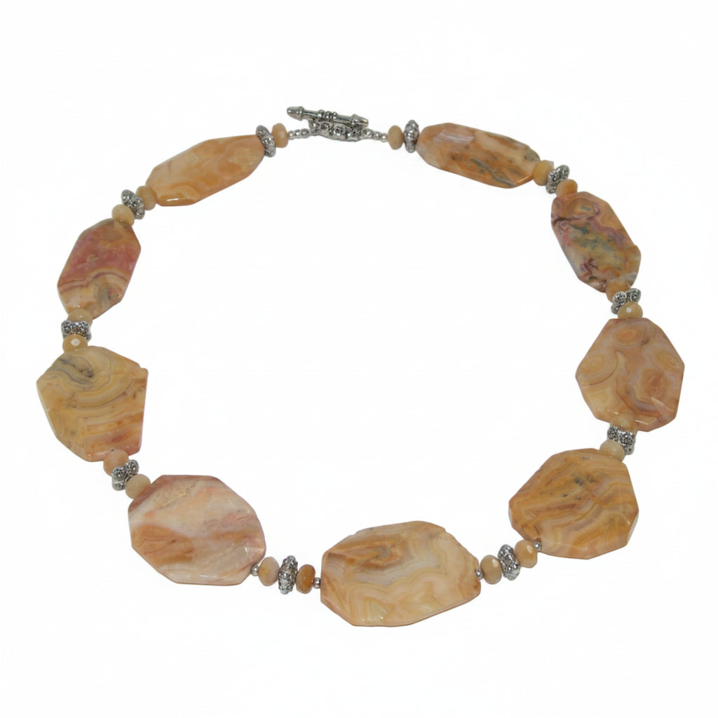 40178 Crazy Lace Agate Necklace