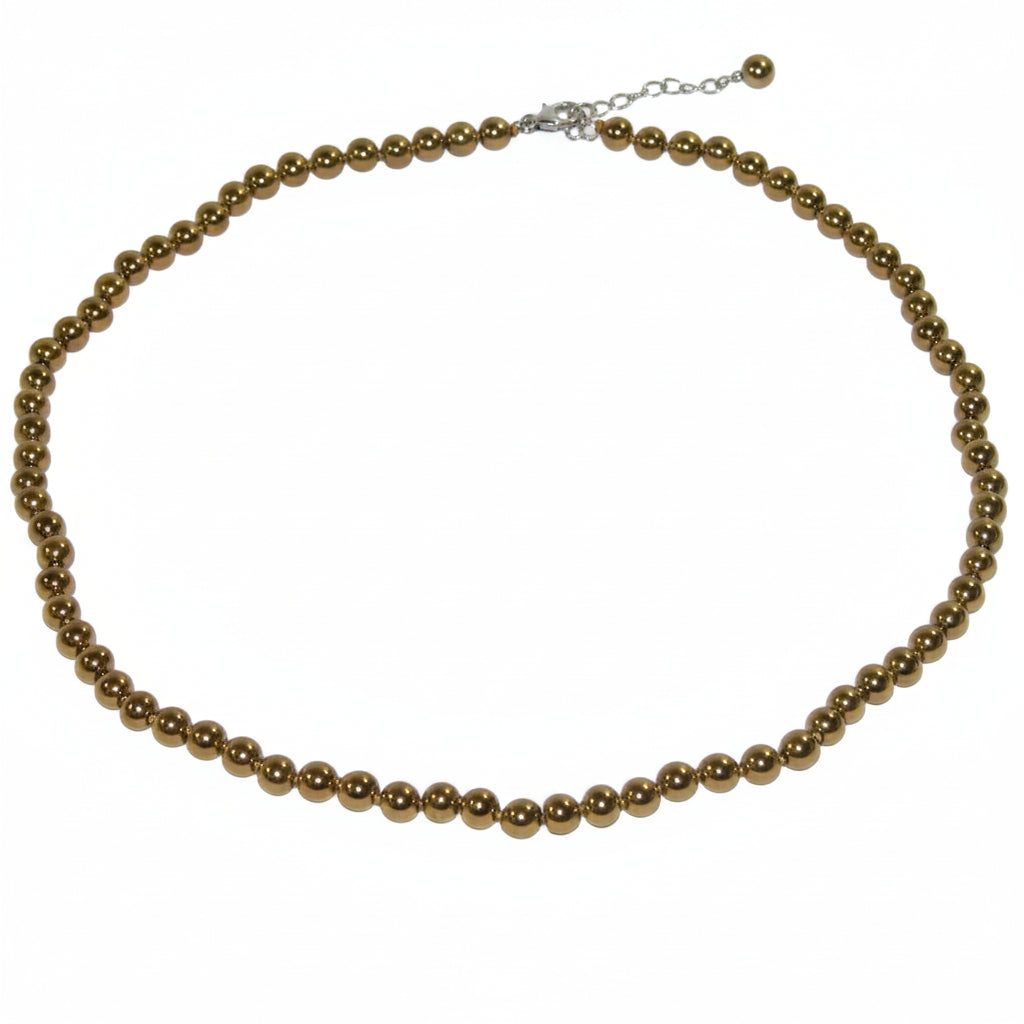 40187 Chalco Pyrite Necklace with Sterling Silver Clasp