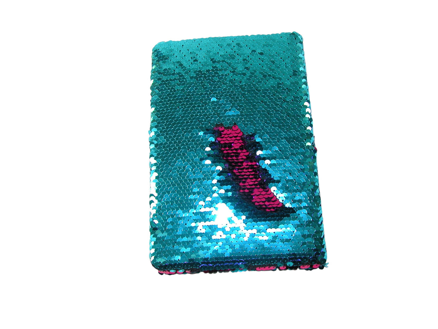 Turquoise Two Tone Sequin Notebook Journal GF4119