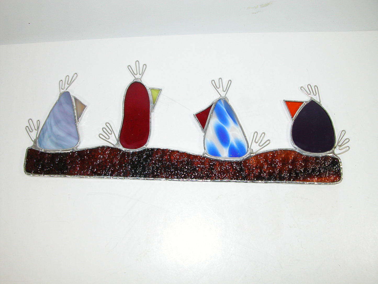 Stained Glass 4 Bird on Branch GF 2112 by LORI
