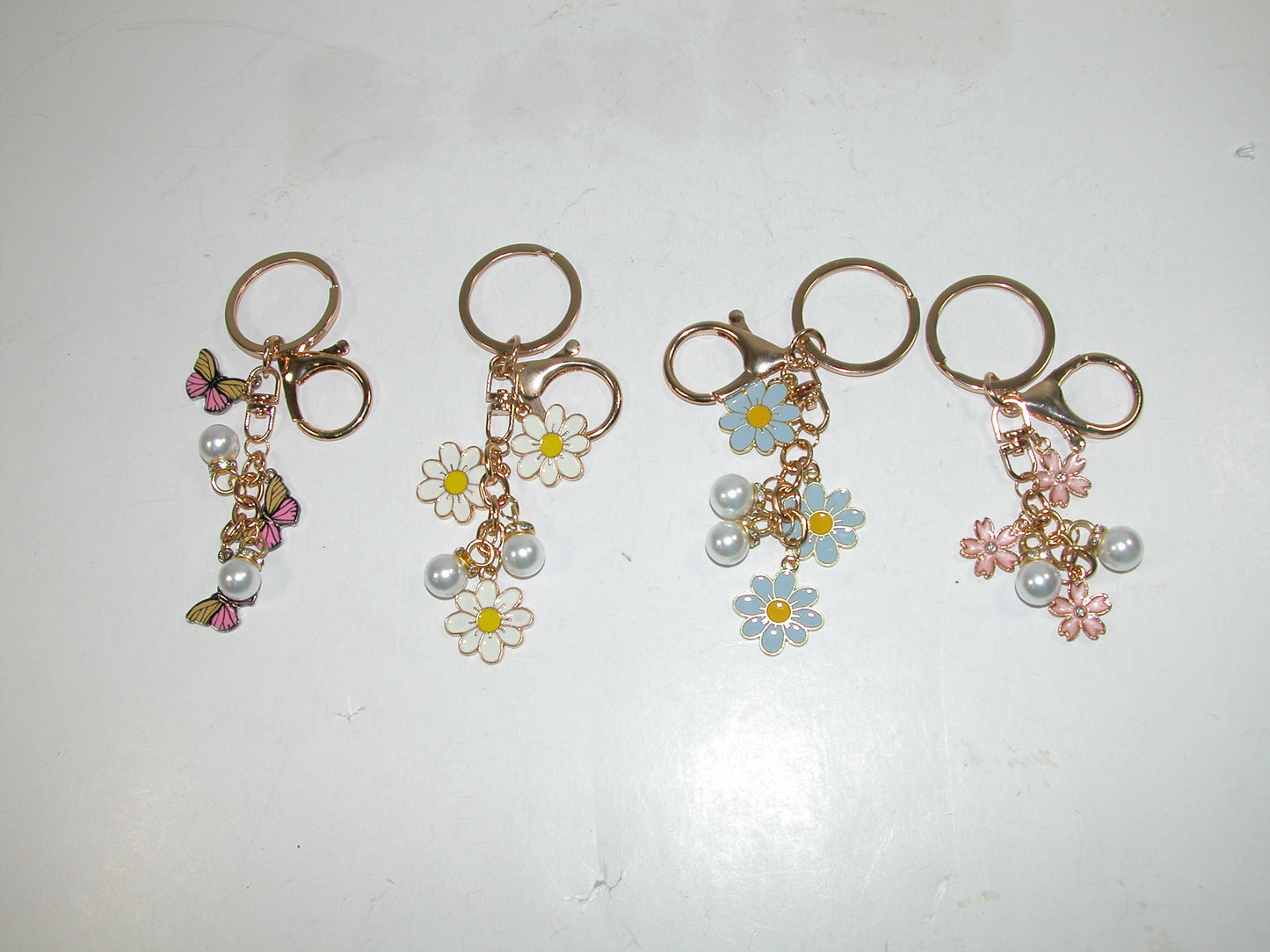 Keychain with Flowers Purse Charm GF2127