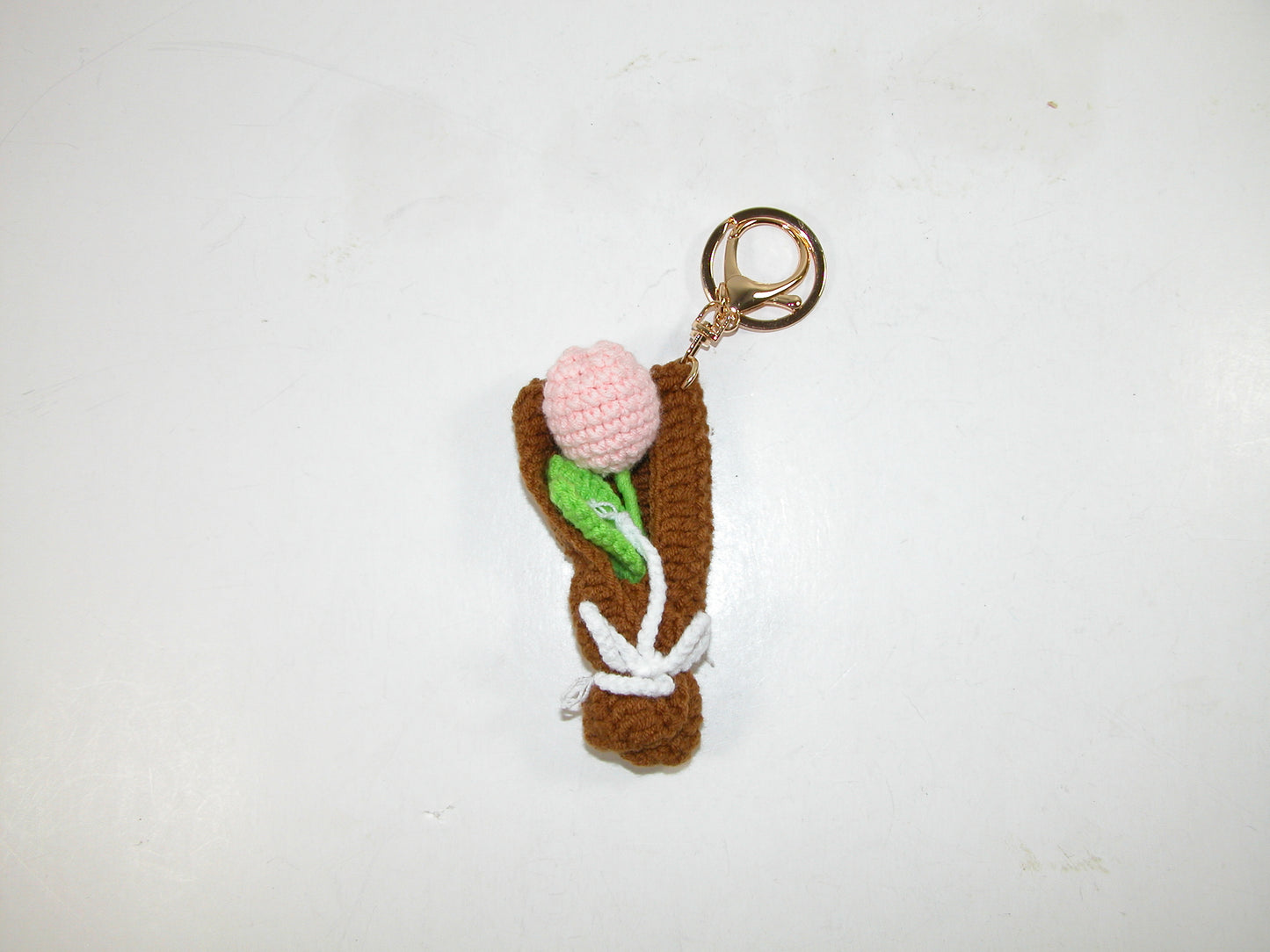 Crochet Flower Tulip Keychain GF2144