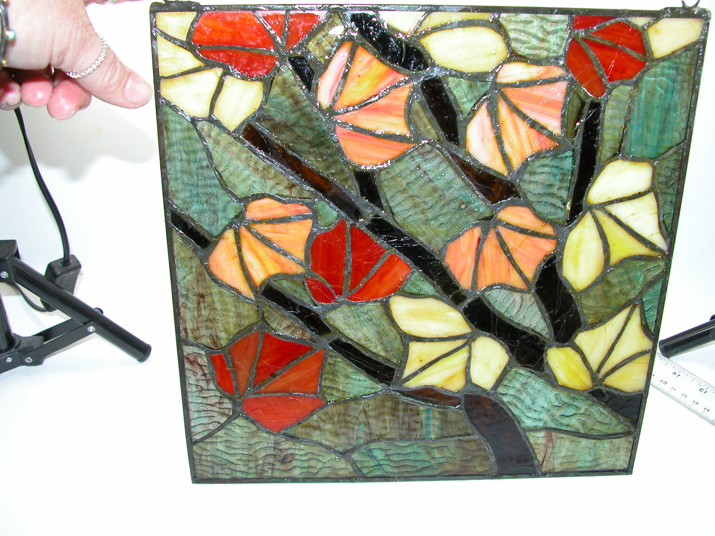 Stained Glass Fall Leaves GF2170