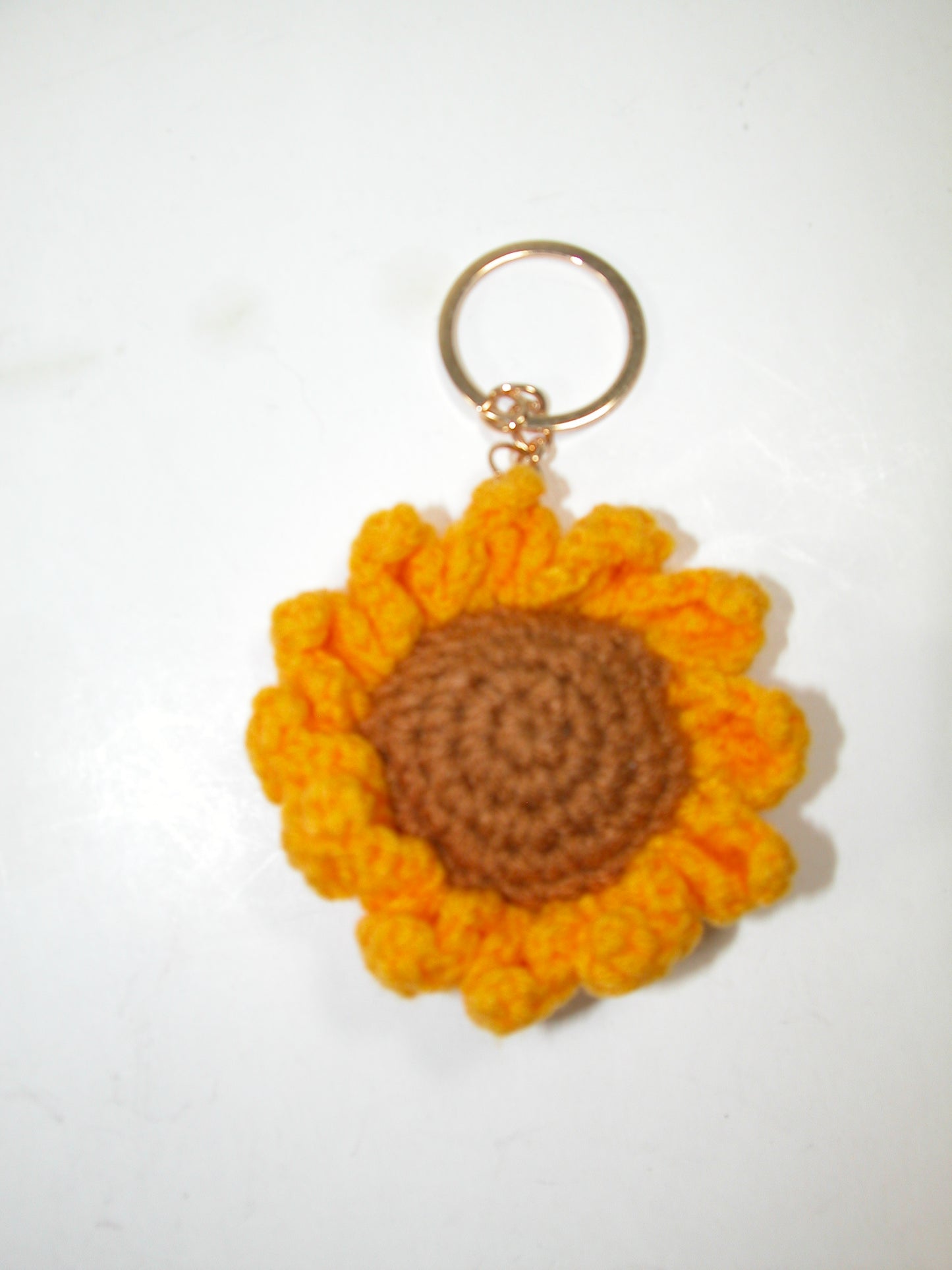 Crochet Sunflower Keychain Purse Charm GF2196