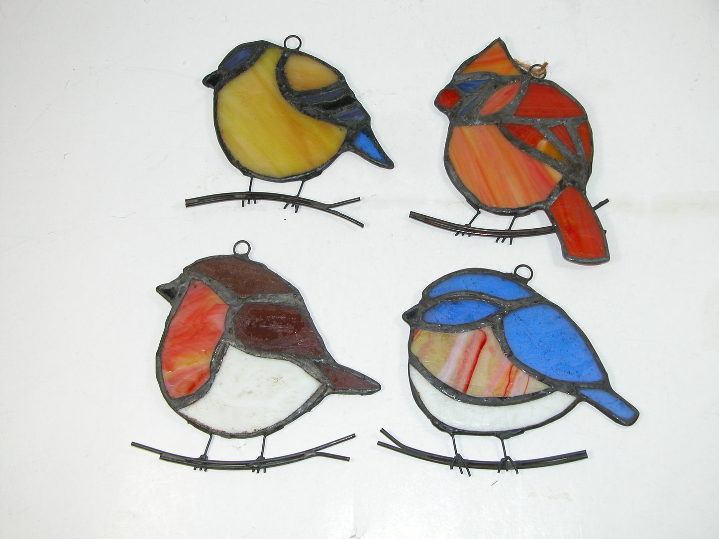 Stained Glass Single Bird GF2192