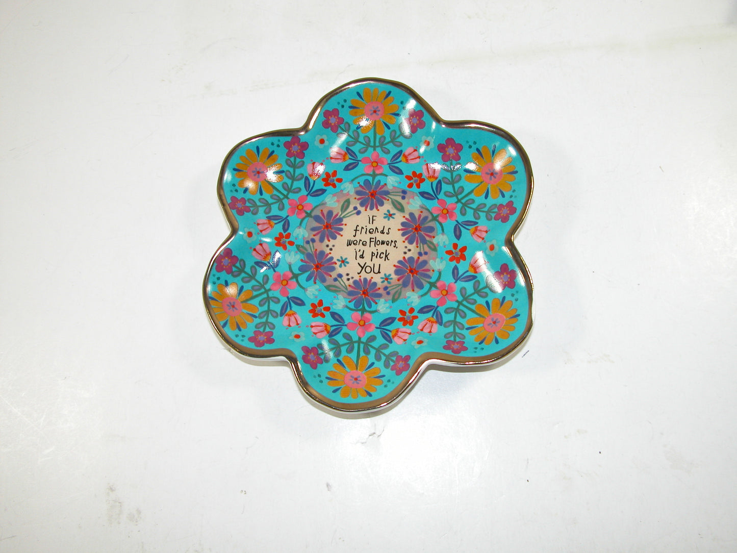 Blue Flower Plate GF3018