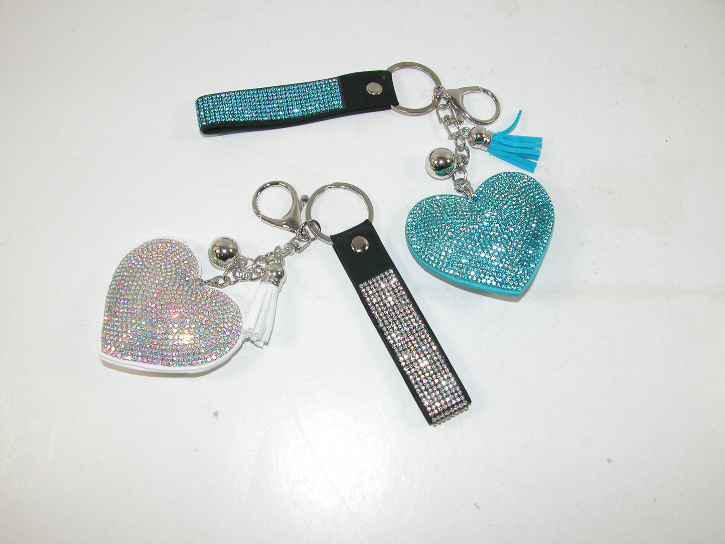 Bling Heart Purse Charms Key Chain GF3151