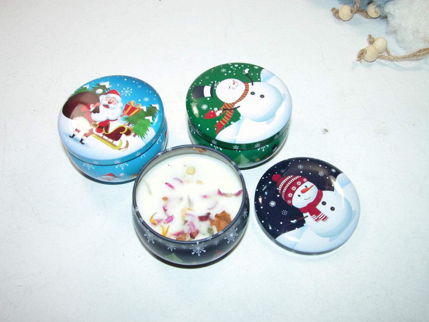 Christmas Candle Tin C1006