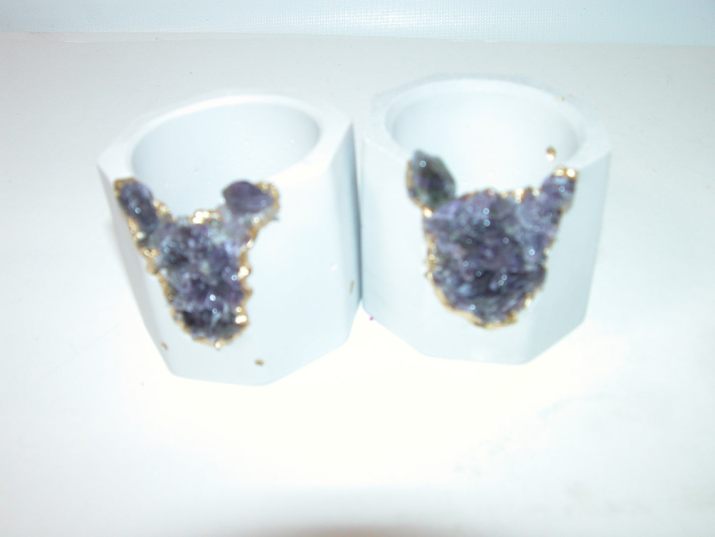 Amethyst Gemstone Votive Candle Holder GF3229