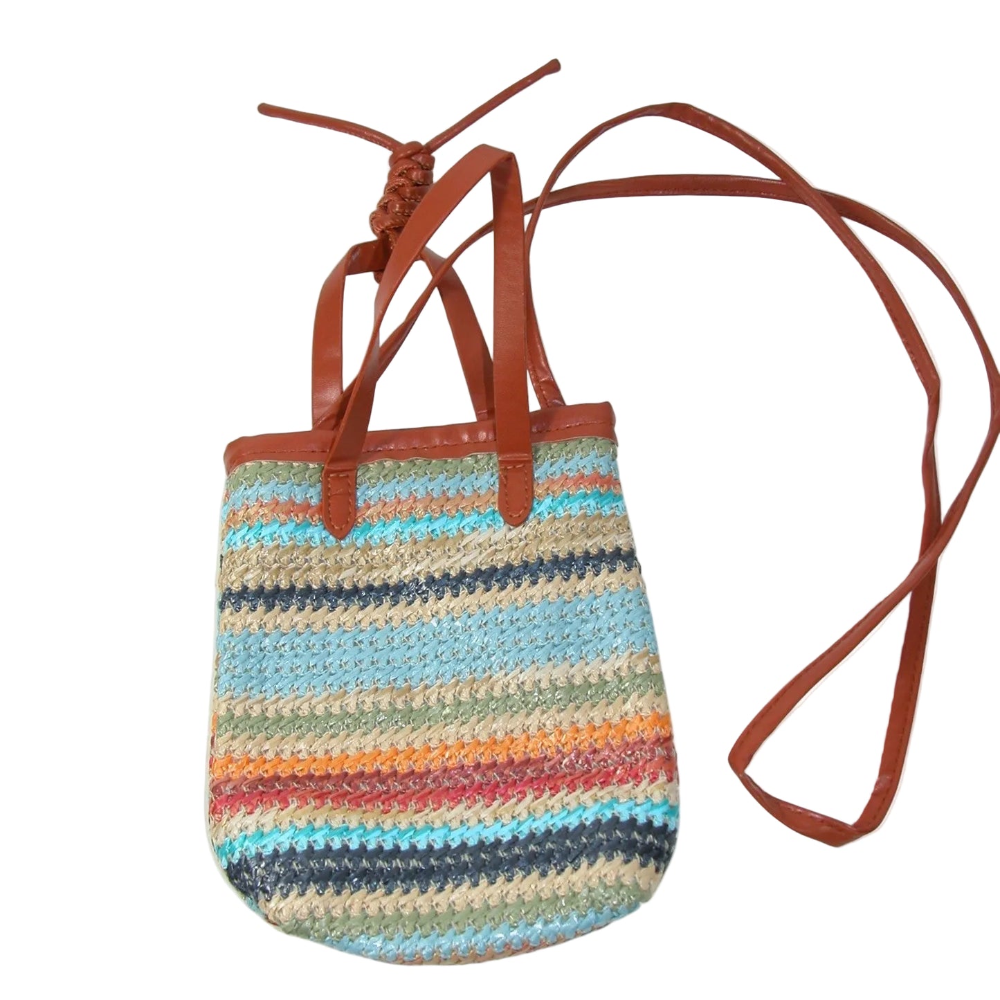 Striped Sling Bag, Rust (GF4373)