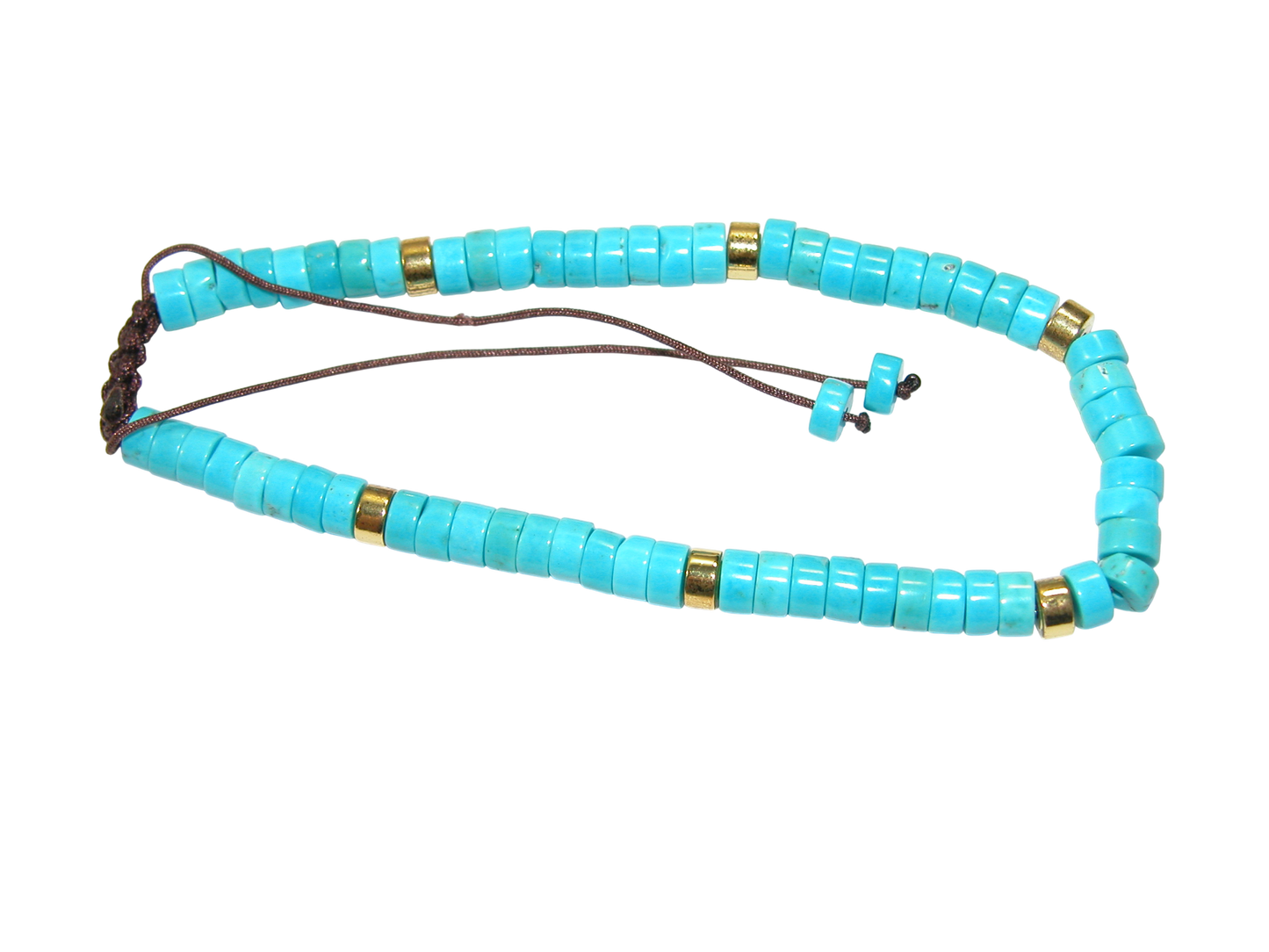 Rondell Adjustable Gemstone Bracelet BR18 Turquoise