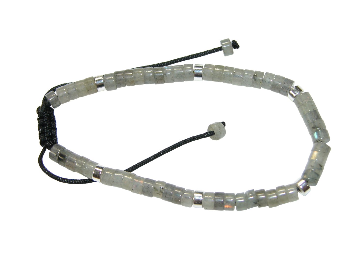 Rondell Adjustable Gemstone Bracelet BR29 Labradorite