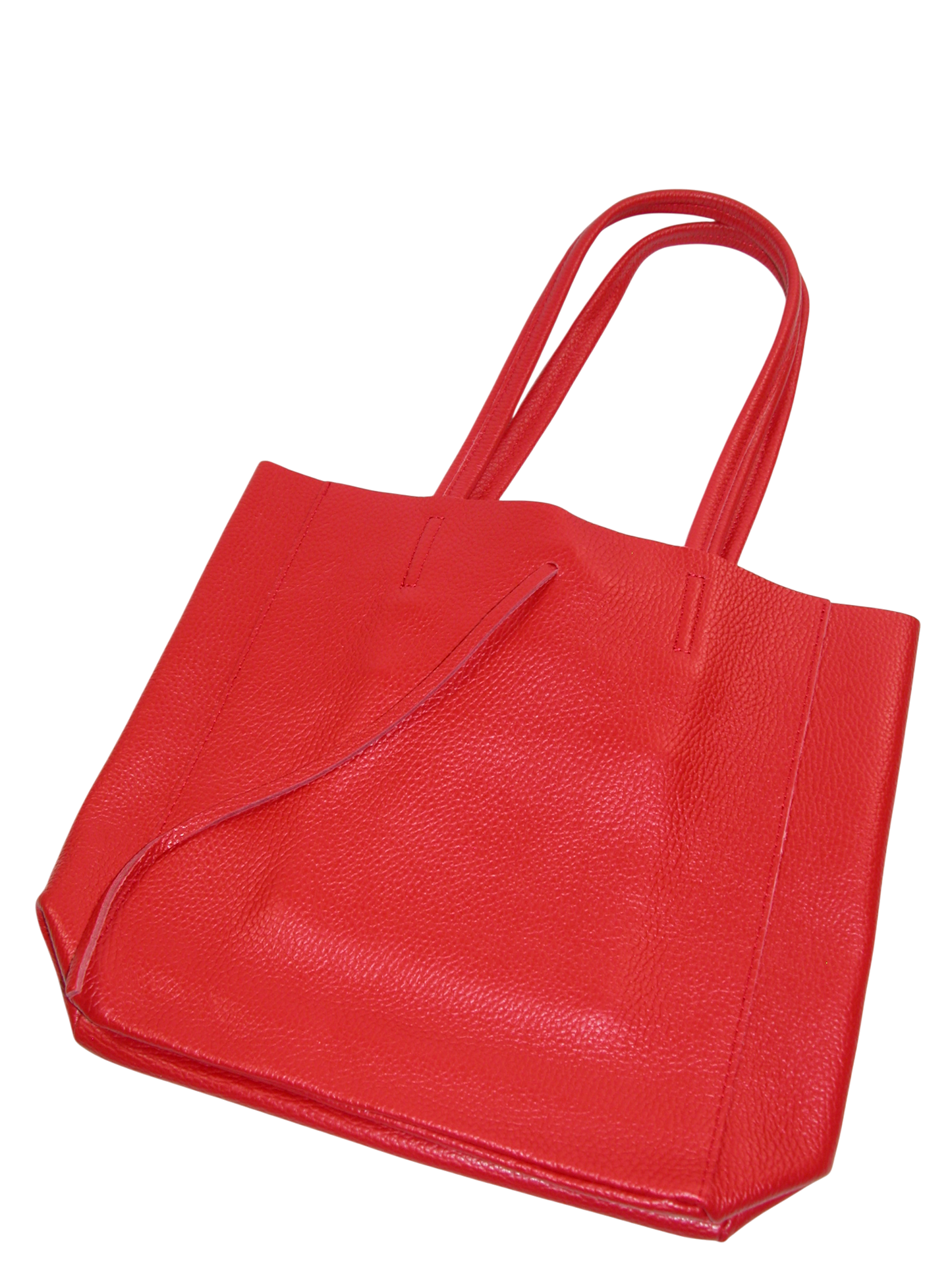 Italian Leather Red Tote GF3373