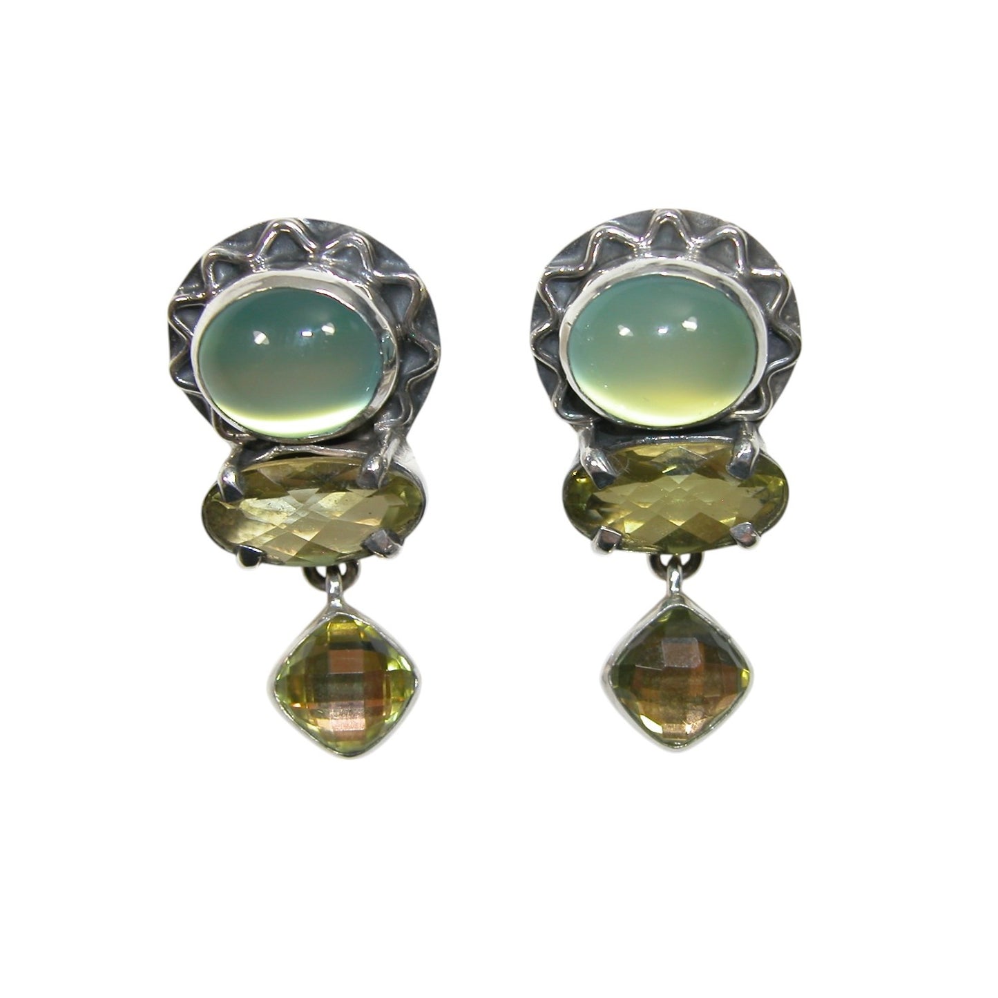 33876 Peridot Sterling Silver Earrings