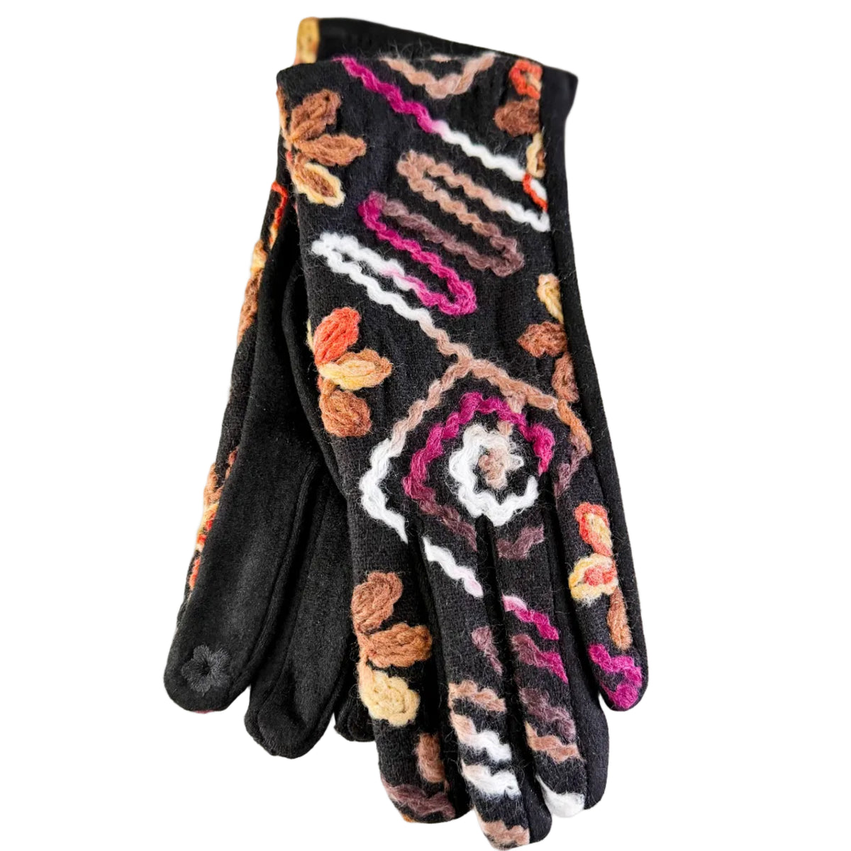 Felted Embroidered Gloves GF3471