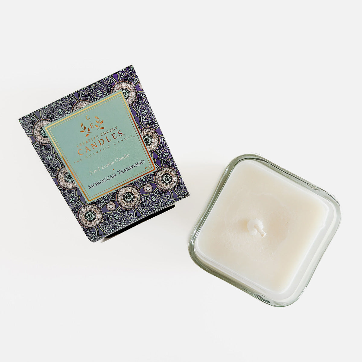 2-in-1 Lotion Candle, Moroccan Teakwood, 10oz (GF4003)