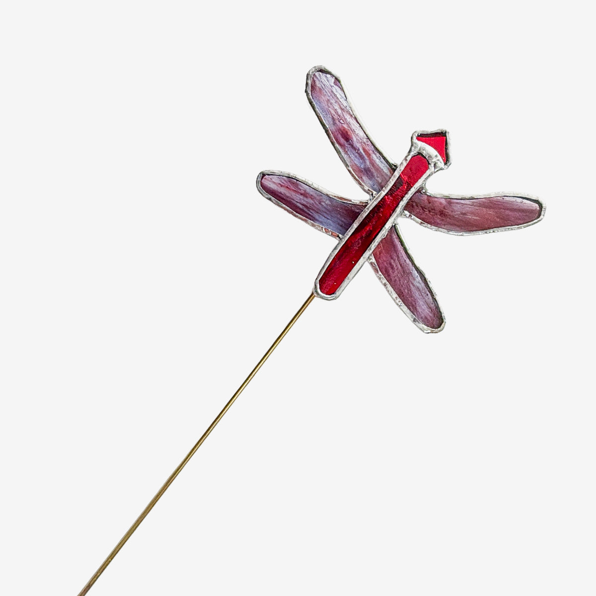 Stained Glass Dragonfly Plant Ornaments by LORI