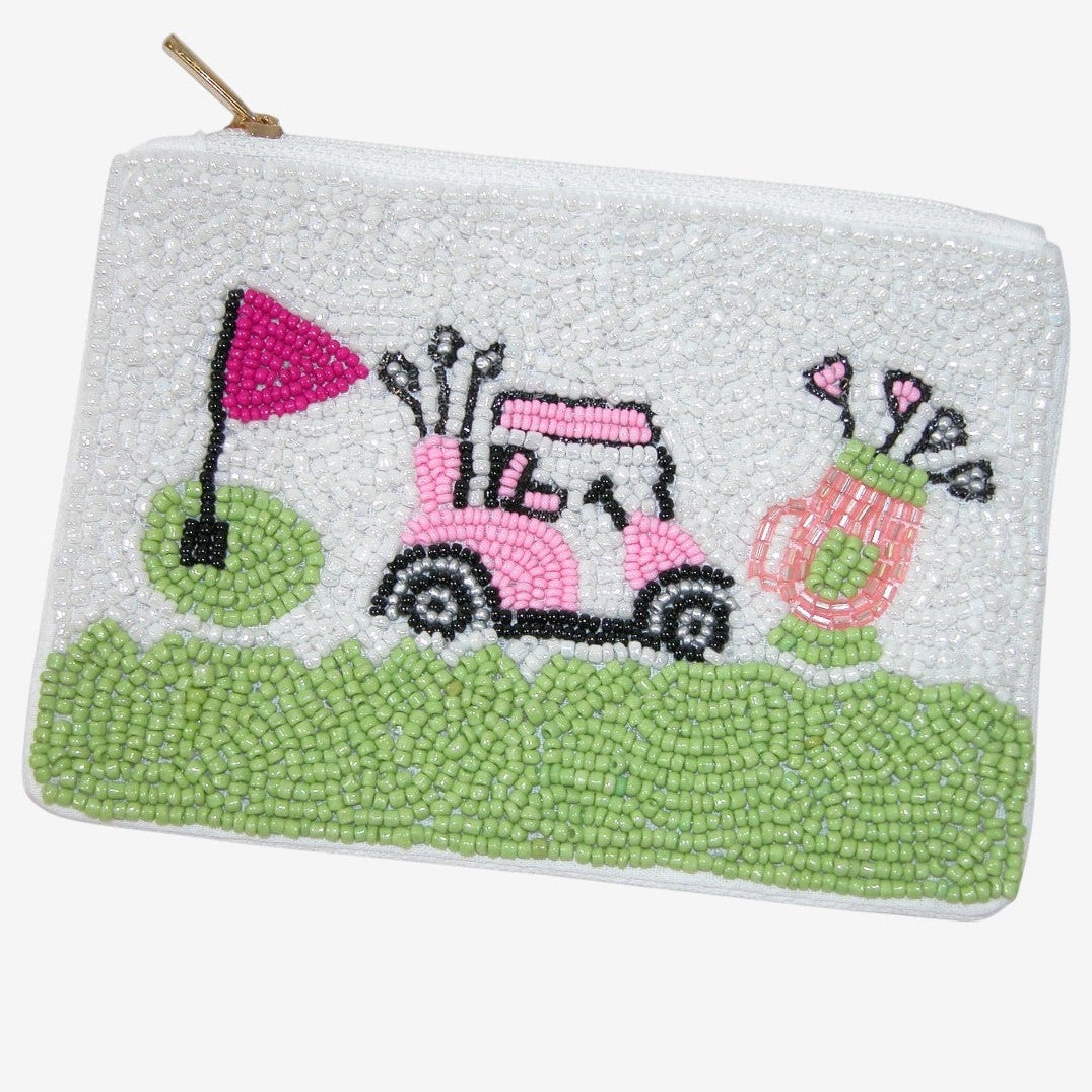 Hand Beaded Coin Purse GF4218 Golf