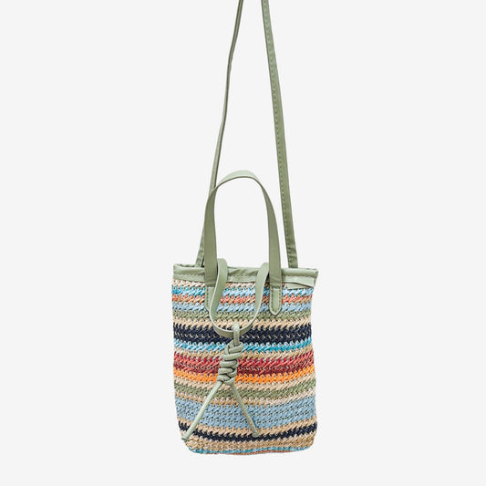 Striped Sling Bag, Sage (GF4372)