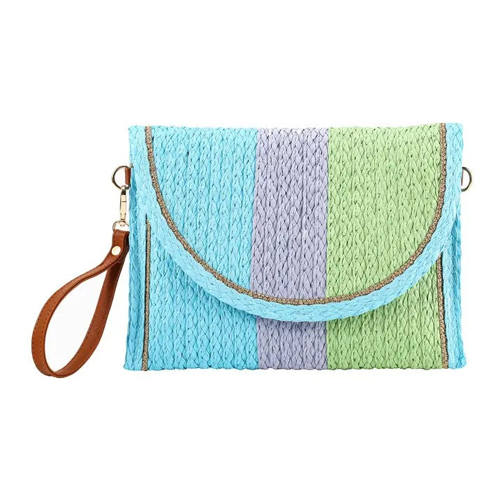 Woven 3 Tone Clutch GF4822