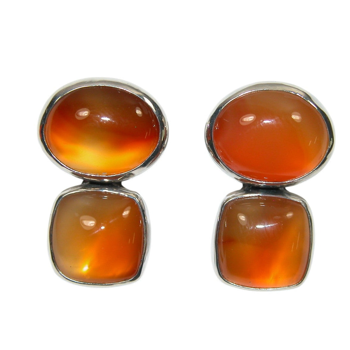 34000 Carnelian Sterling Silver Earrings