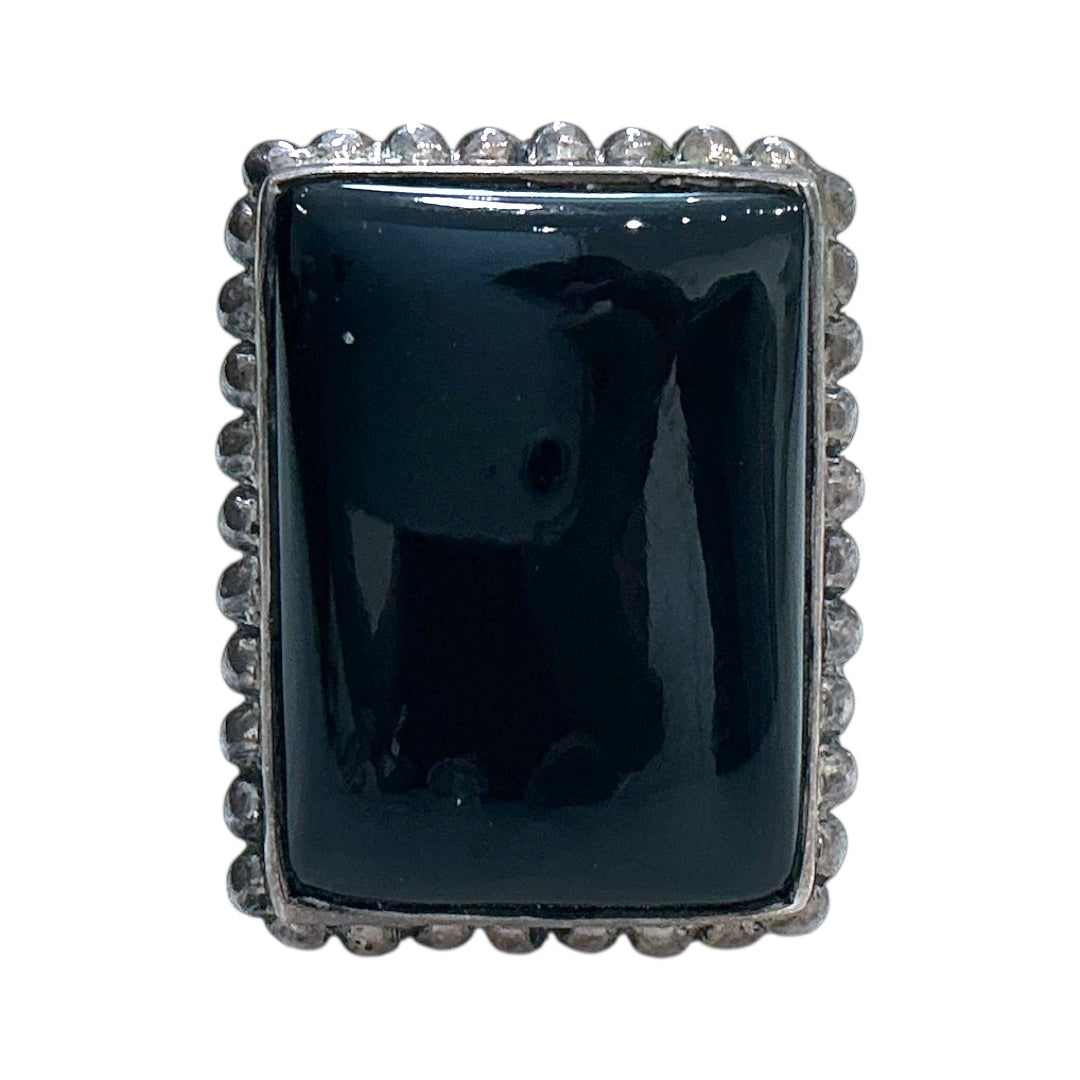 RING1 onyx rectangle Ring